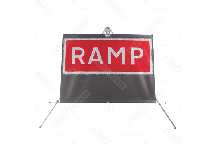 Ramp Classic Roll Up Road Sign 1050x450mm