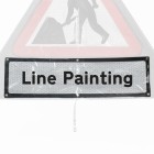 'Line Painting' Roll Up Road Sign Supplementary Plate Dia. 7001.1 / RA1