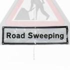 'Road Sweeping' Roll Up Road Sign Supplementary Plate Dia. 7001.1 / RA1