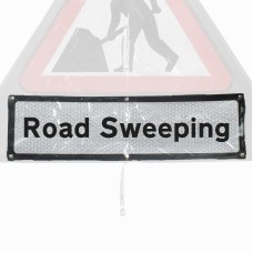 'Road Sweeping' Roll Up Road Sign Supplementary Plate Dia. 7001.1 / RA1