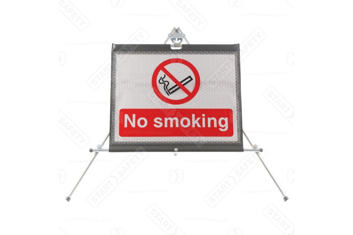 No Smoking Classic Roll Up Road Sign