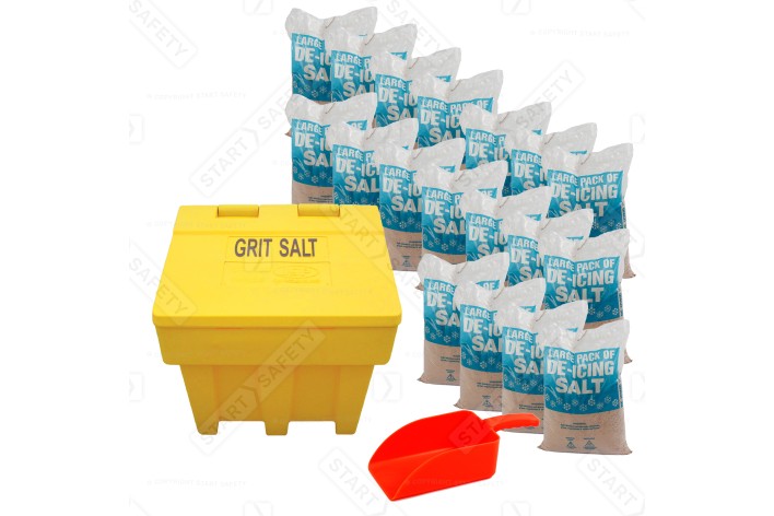 340 Litre Grit Bin Kit, Inc. 450kg Grit & Tough Scoop