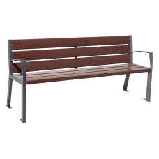 Procity Silaos Steel & Recycled Plastic Seat Bench 1.8m