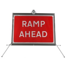 Ramp Ahead dia. 7010 - Roll Up Sign / RA1 | 1050x750mm