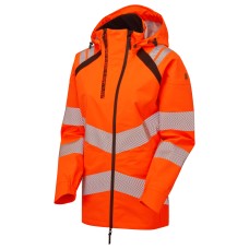 Pulsar Life Mens Rail Spec Hi Vis Orange Waterproof Shell Jacket LFE910