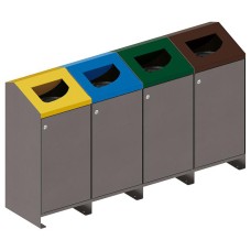 Procity Berlin 100L Selective Sort Recycling Bins Kit