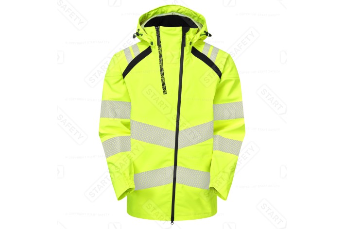 Pulsar Life LFE959 Ladies Hi Vis Yellow Waterproof Shell Jacket 