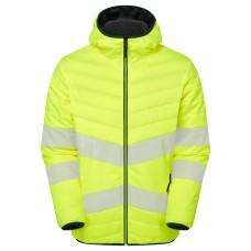 Pulsar Life Ladies Rail Spec Hi Vis Yellow Reversible Puffer Jacket LFE962