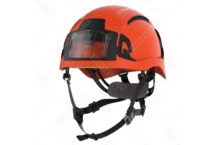 JSP EVO Alta Baseworker Vented Safety Helmet - Hi-Vis Orange + ID Badge Holder