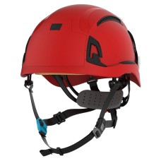 JSP EVO Alta Skyworker Wheel Ratchet Safety Helmet Vented - Red