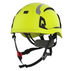 JSP EVO Alta Dualswitch Wheel Ratchet Safety Helmet Vented - Hi-Vis Yellow