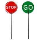 Composite Stop Go Lollipop Sign - RA1 - 600mm