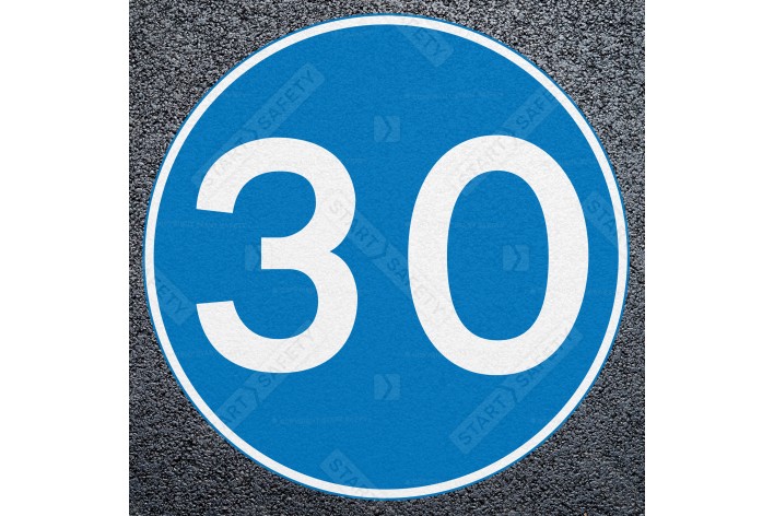30 Min Speed Road Marking - Thermoplastic Roundel Dia. 670