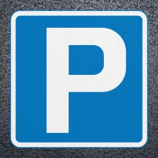 Blue Parking  Symbol Thermoplastic Preformed Road Marking Diagram 801