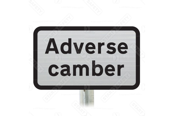 Adverse camber Sup Plate Road Sign Post Mounted 513.1 (Face Only)
