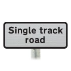 'Single track road' Supplementary Plate - Post Mount Diagram 519 R2/RA2
