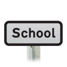 'School' Supplementary Plate - Post Mount Diagram 546 R2/RA2