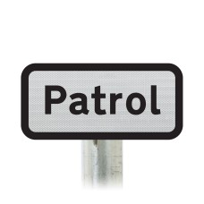 'Patrol' Supplementary Plate - Post Mount Diagram 547.1 R2/RA2