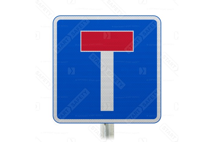 No Through Road For Vehicular Traffic Sign Face Post Mounted 816 (Face Only)