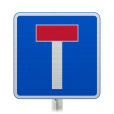 No Through Road For Vehicular Traffic Sign Post Mounted  - Diagram 816 R2/RA2 (Face Only)