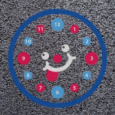 Smiley Face 12 Hour Clock Playground Marking