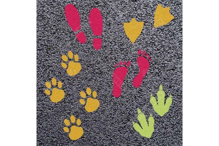 Animal Footprint (Pair) Playground Marking | Preformed Thermoplastic