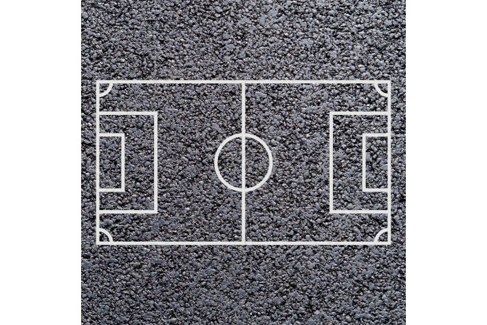 Football Pitch Playground Marking In Stock Preformed Thermoplastic