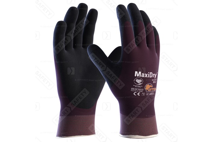 ATG MaxiDry® Gloves 56-427 Fully Coated Knitwrist Gloves Double Dipped Pair