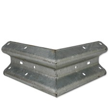 90° Rigid External Armco Barrier Corner Galvanised Steel