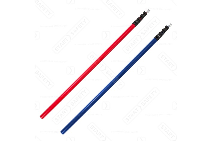 GS6 Telescopic Upright Post 75Kv Insulated In Red Or Blue