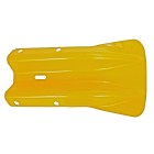 Yellow Fishtail Armco Barrier End Cap Powder Coated Galvanised Steel