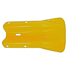Yellow Fishtail Armco Barrier End Cap Powder Coated Galvanised Steel