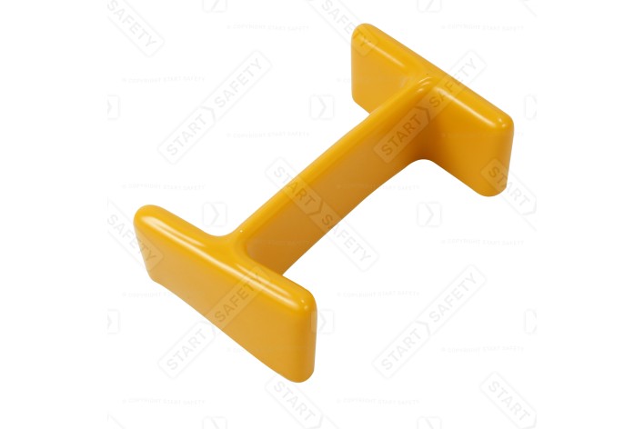 Soft Yellow Plastic RSJ Armco Barrier Post Top Cap