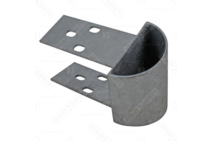 Open Box Beam Rounded End Cap Galvanised Steel