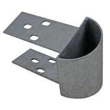 Rounded End Cap Open Box Beam Galvanised Steel