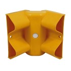 Yellow Plastic 90° Internal Armco Barrier Corner Section