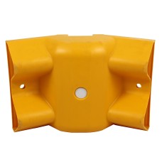Yellow Plastic 135° Internal Armco Barrier Corner Section