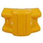 Yellow Plastic 135° External Armco Barrier Corner Section