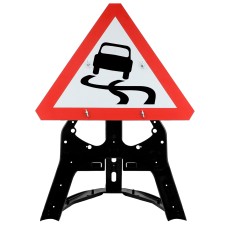 Slippery Road Surface Sign QuickFit EnduraSign Dia. 557 | 750mm