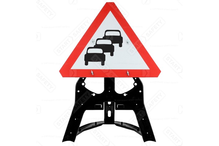 Traffic Queues Likely QuickFit EnduraSign 584 Inc. Stand & Face