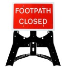 Footpath Closed Sign QuickFit EnduraSign | 600x450mm