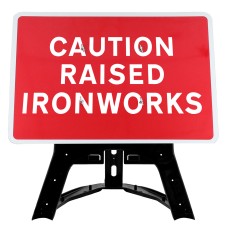 Caution Raised Ironworks Sign QuickFit EnduraSign | 1050x750mm