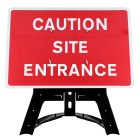 Caution Site Entrance Sign QuickFit EnduraSign | 1050x750mm