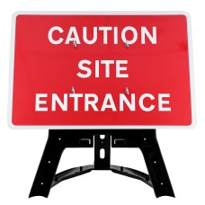 Caution Site Entrance Sign QuickFit EnduraSign | 1050x750mm