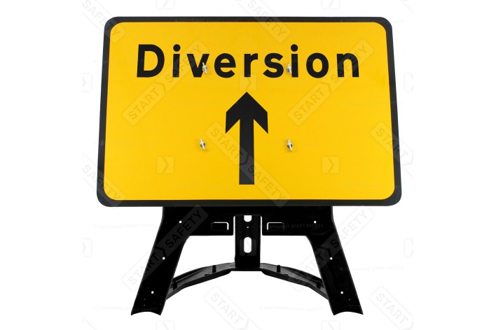 'Diversion' Straight Ahead Arrow Up QuickFit EnduraSign 2702 Inc. Stand & Face