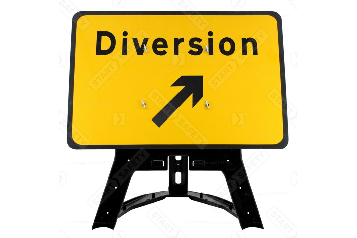 'Diversion' Up Right Arrow QuickFit EnduraSign 2702 Inc. Stand & Face