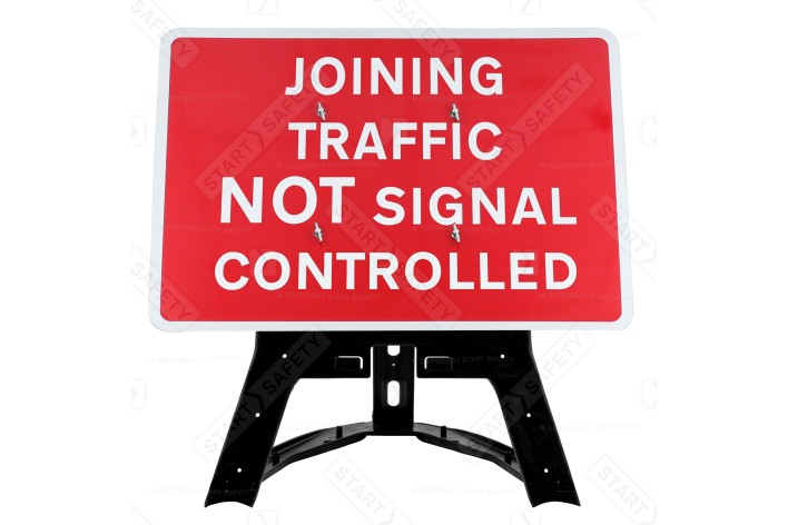 'Joining Traffic Not Signal Controlled' QuickFit EnduraSign 7022 Inc. Stand & Face