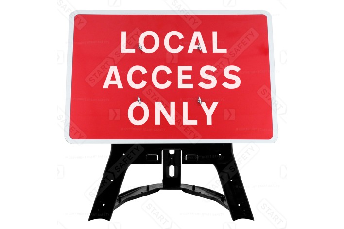 'Local Access Only' QuickFit EnduraSign 7010.1 Inc. Stand & Face