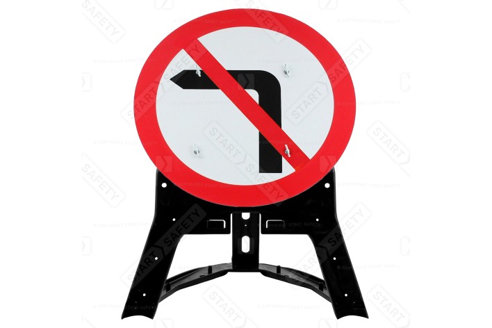 No Left Turn QuickFit EnduraSign 613 Inc. Stand & Face