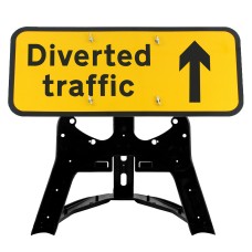 Diverted Traffic Arrow Up Sign QuickFit EnduraSign Dia. 2703 | 1050x450mm